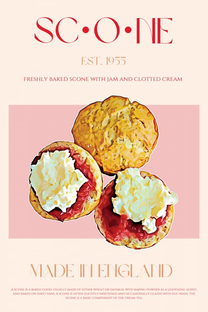 English Scone Delight by Nazma Khokhar — canvas wall art
