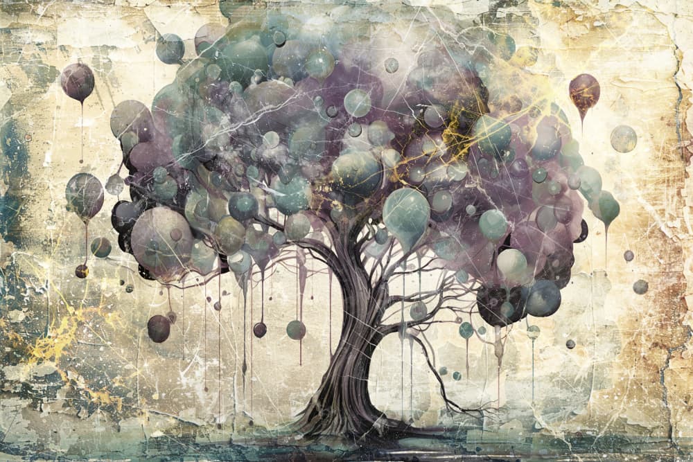 Dream Bubble Tree by Rafal Kulik — canvas wall art