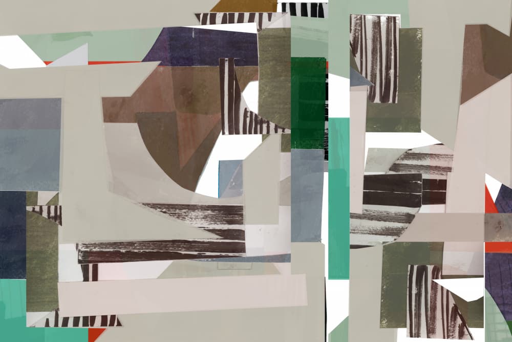 Earthy Abstract Layers by cartissi — canvas wall art