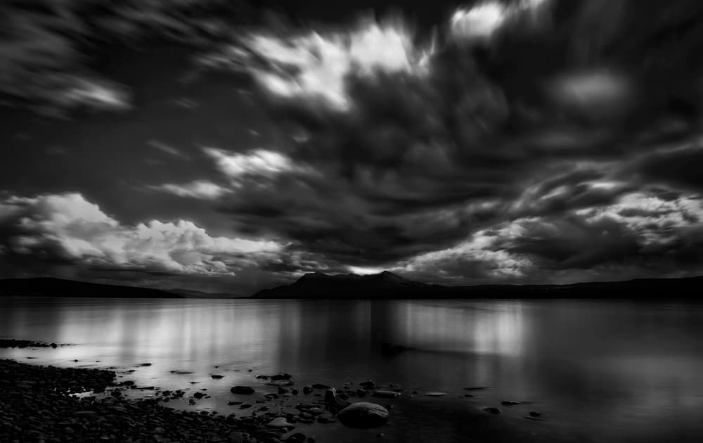 Dramatic Lake Sky by Yvette Depaepe — canvas wall art