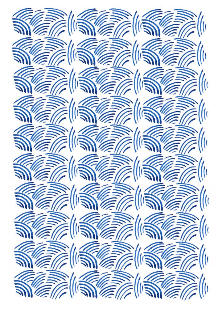 Ocean Wave Pattern by Elizabeth C — canvas wall art