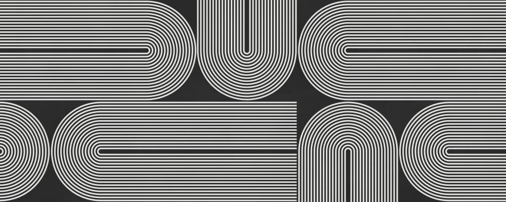 Dune Striped Letters by Vitor Costa — canvas wall art