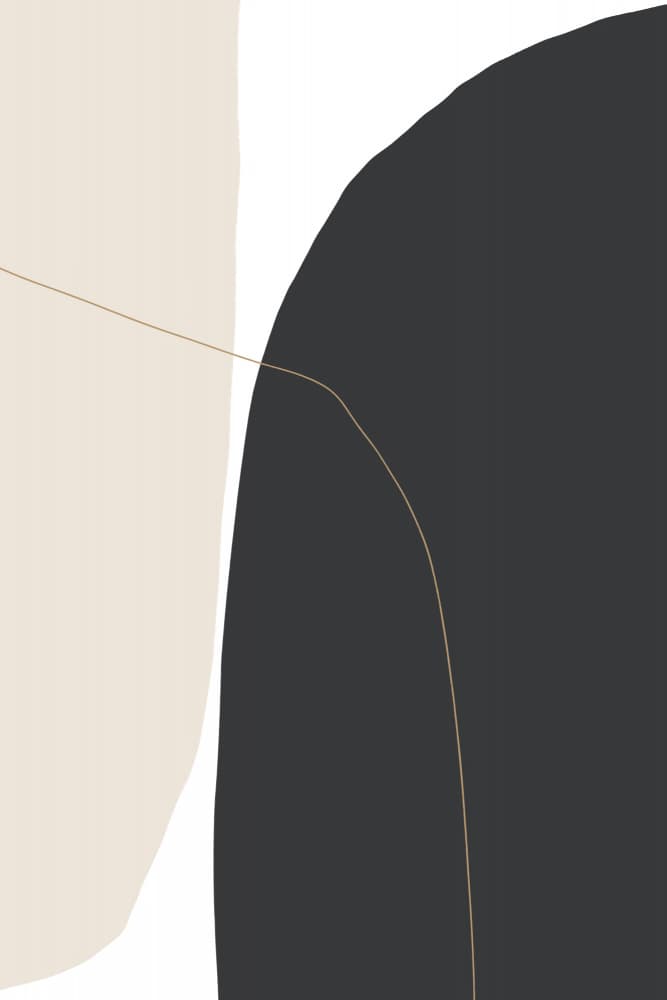 Delicate Curved Shapes by uplusmestudio — canvas wall art
