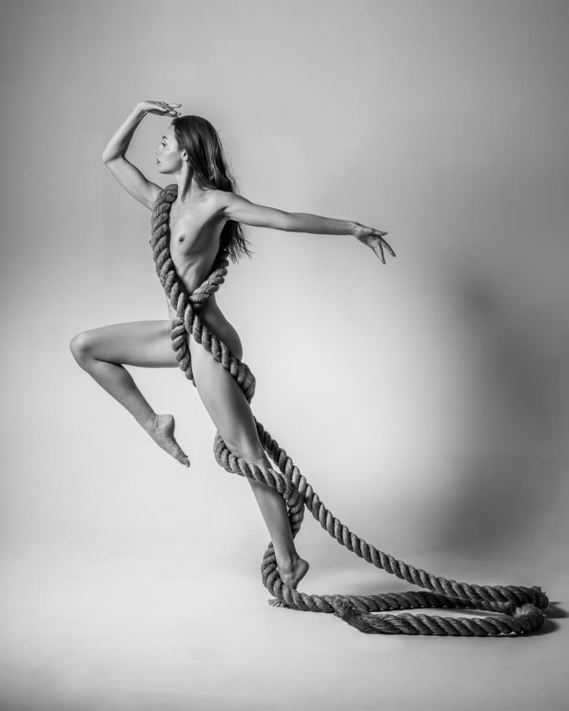 Graceful Rope Dancer by Ray Fritz — canvas wall art