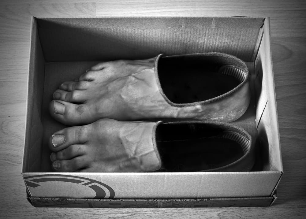Unboxed Human Feet by Paul Gibney — canvas wall art