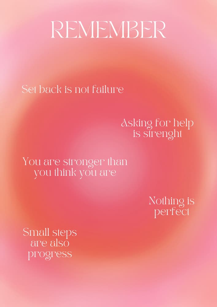 Uplifting Gradient Quotes by Amélie — canvas wall art