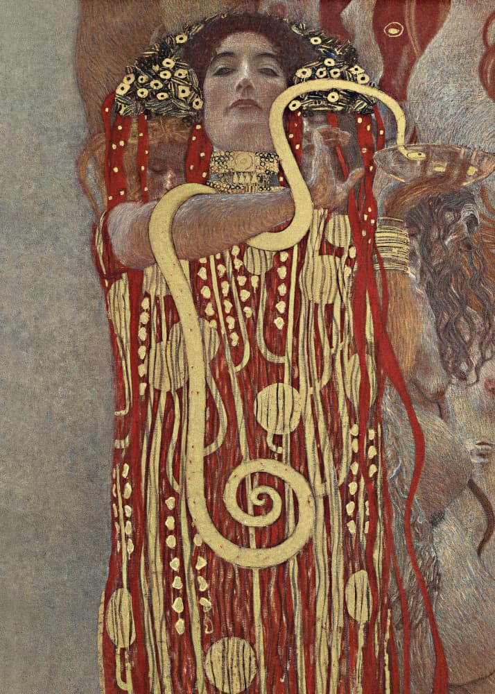 Hygieia (1907) by Gustav Klimt — canvas wall art