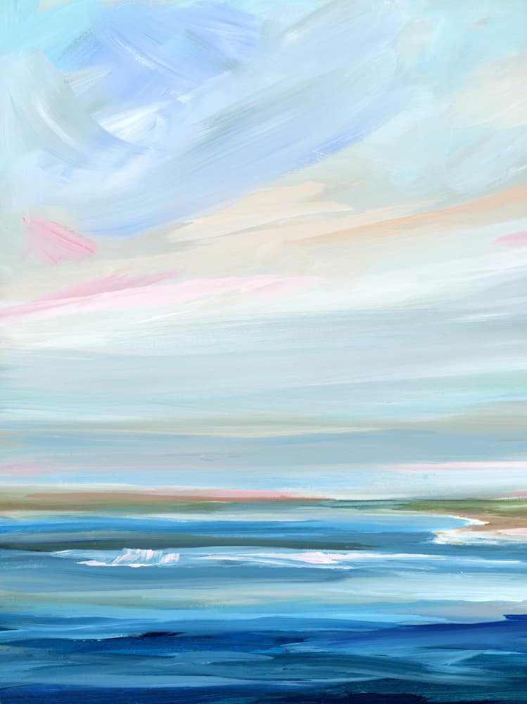 Pastel Ocean Horizon by Nicole Walsh — canvas wall art