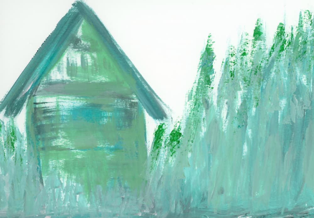 Rustic Green Retreat by Breanna Megan Studio — canvas wall art