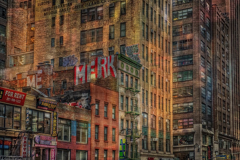 Vibrant City Street by Anette Ohlendorf — canvas wall art