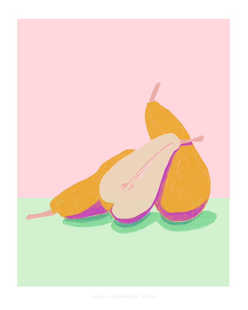 Pandc Pears Copy by Jenny Liz Rome — canvas wall art