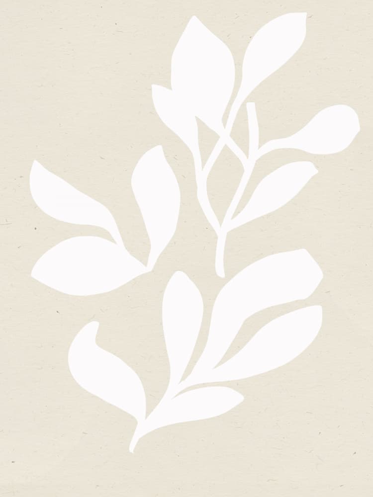 Minimal Leaf Silhouettes by Treechild — canvas wall art