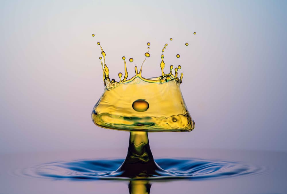 Golden Splash Crown by Yousef Sayadi — canvas wall art