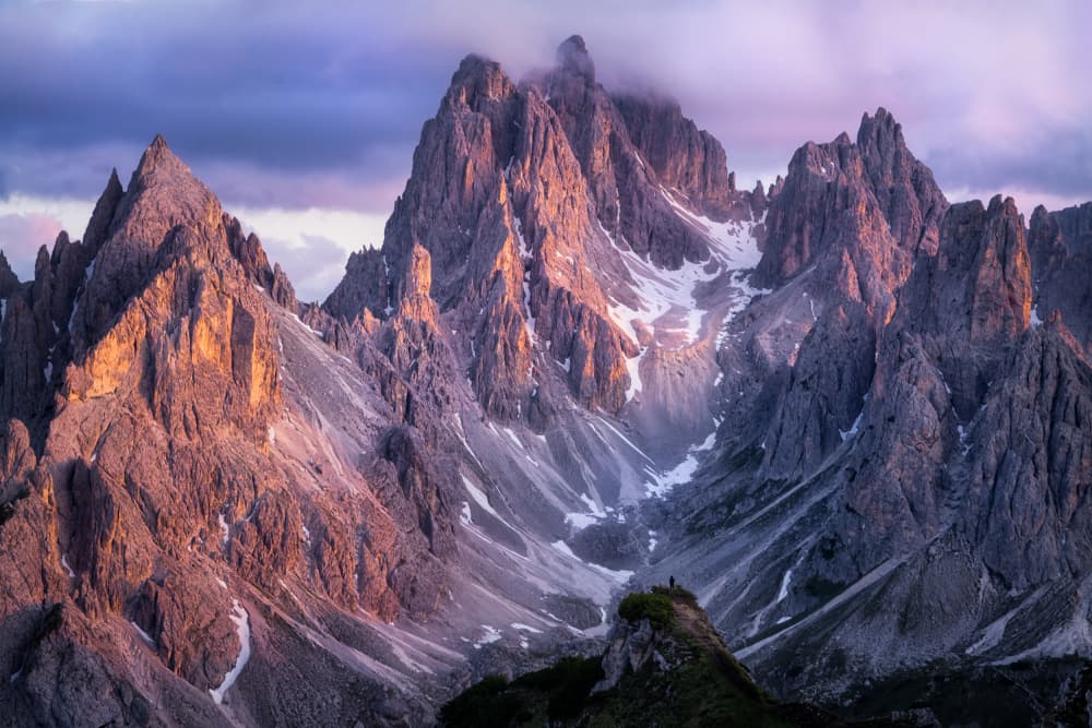 Purple Mountain Majesty by Yongnan Li (李永男) — canvas wall art