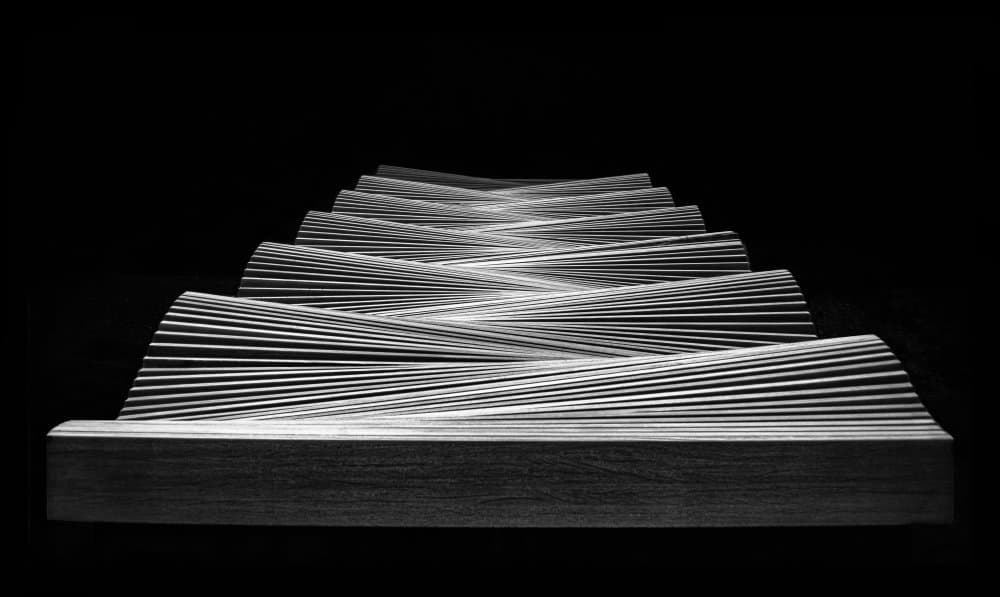 Rippling Book Stack by Stephan Rückert — canvas wall art