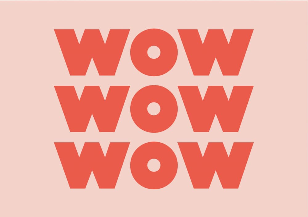 Modern Wow Statement by FINE FINE STUFF — canvas wall art
