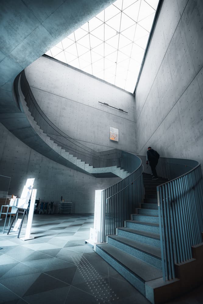 Modern Staircase Ascent by Alexander London — canvas wall art