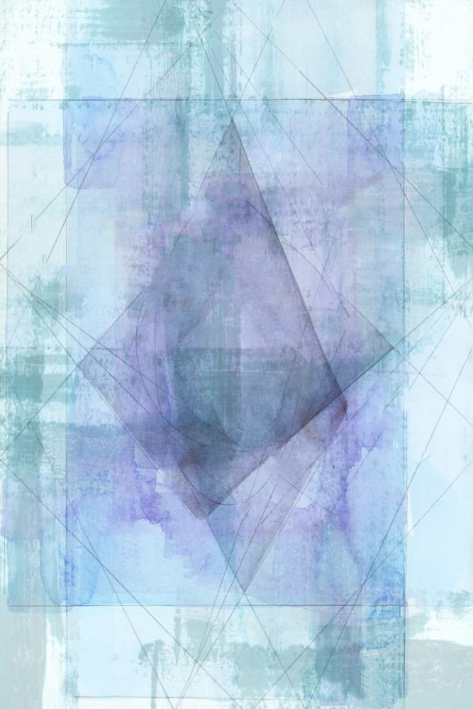 Serene Geometric Layers by cartissi — canvas wall art