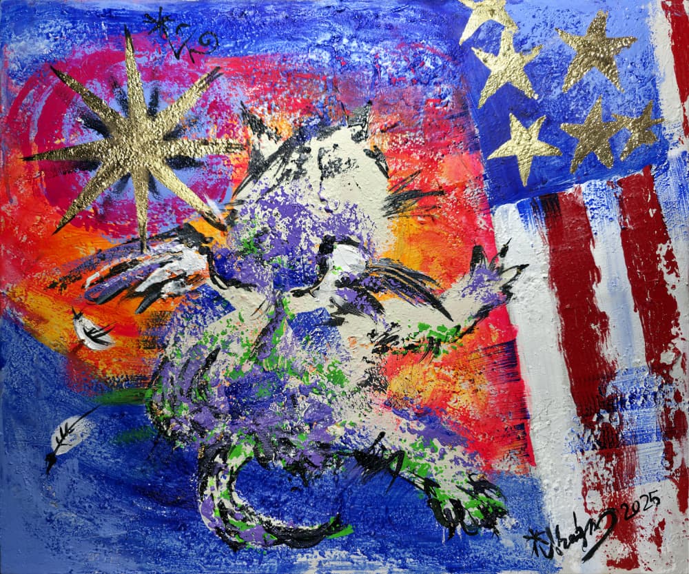 American Spirit Animal Star by Kanat Ibragimov — canvas wall art