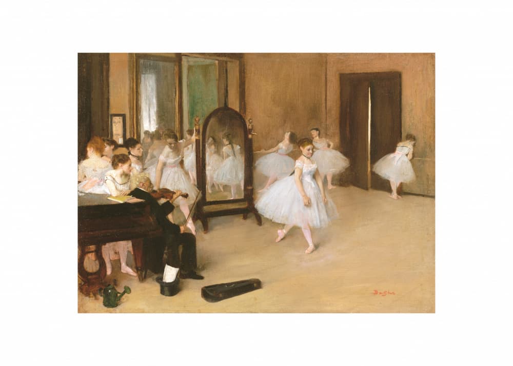 The Dancing Class No.2 by Edgar Degas — canvas wall art