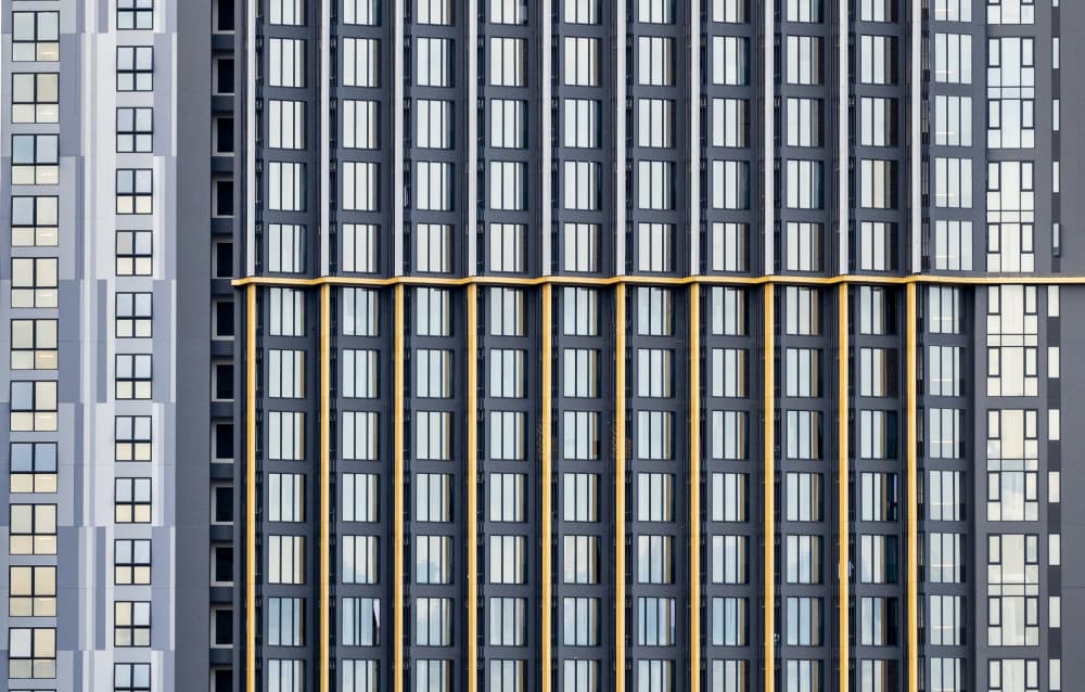 Contemporary Urban Facade by BALASUBRAMANIAN GV — canvas wall art