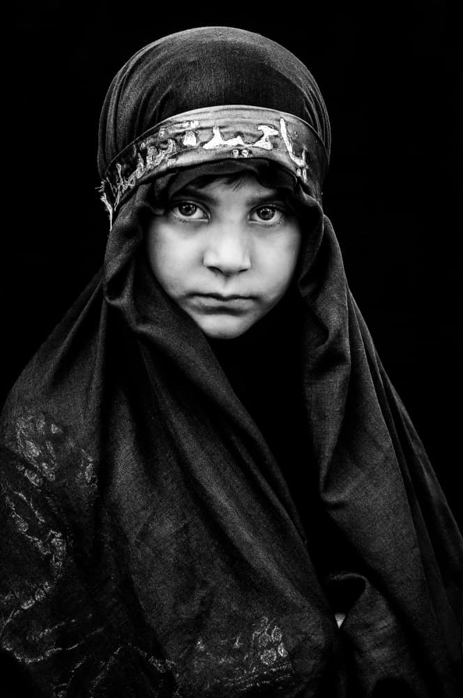 Solemn Young Girl by Saeed Dhahi — canvas wall art