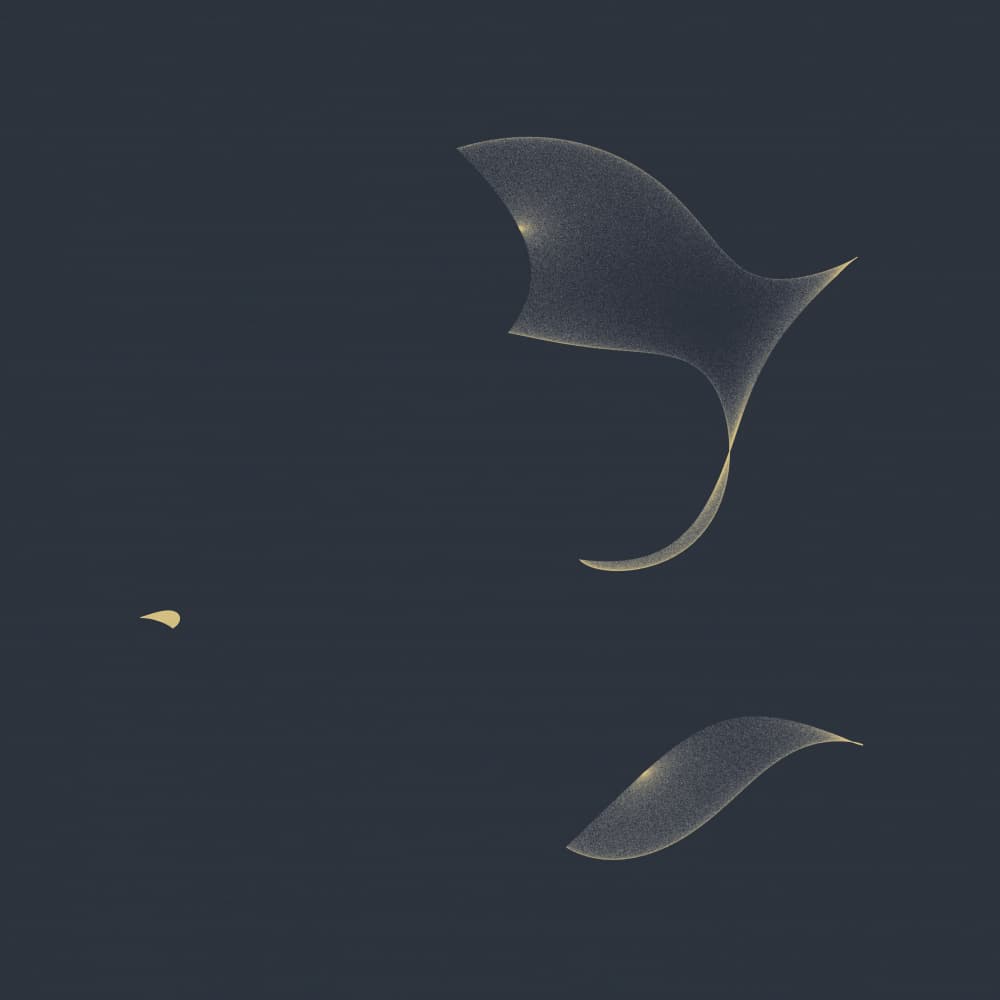 Ethereal Flowing Shapes by AV11 — canvas wall art