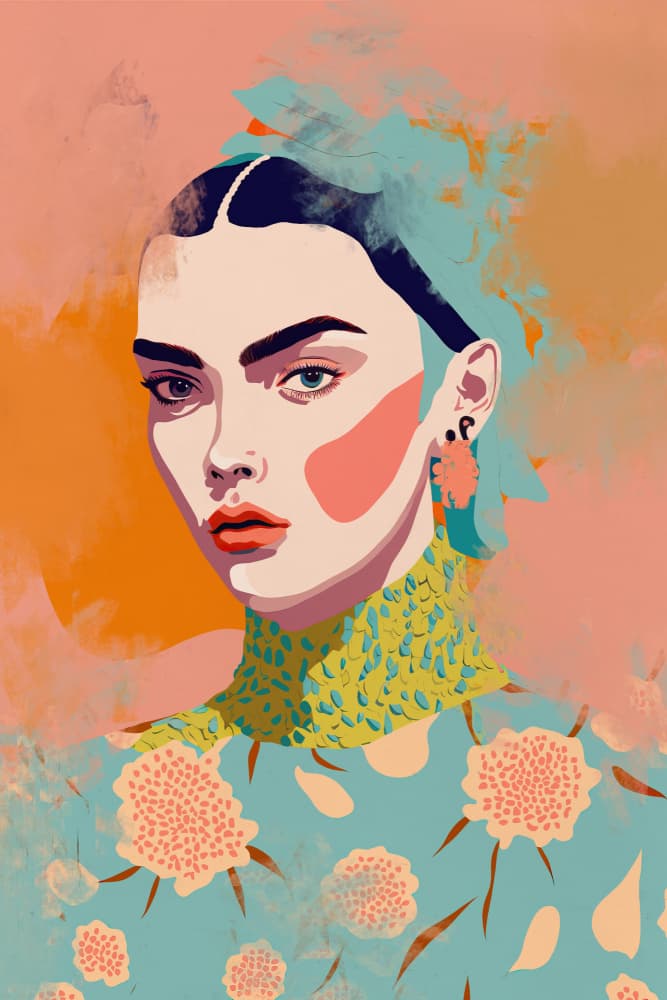 Vivid Elegance by Treechild — canvas wall art