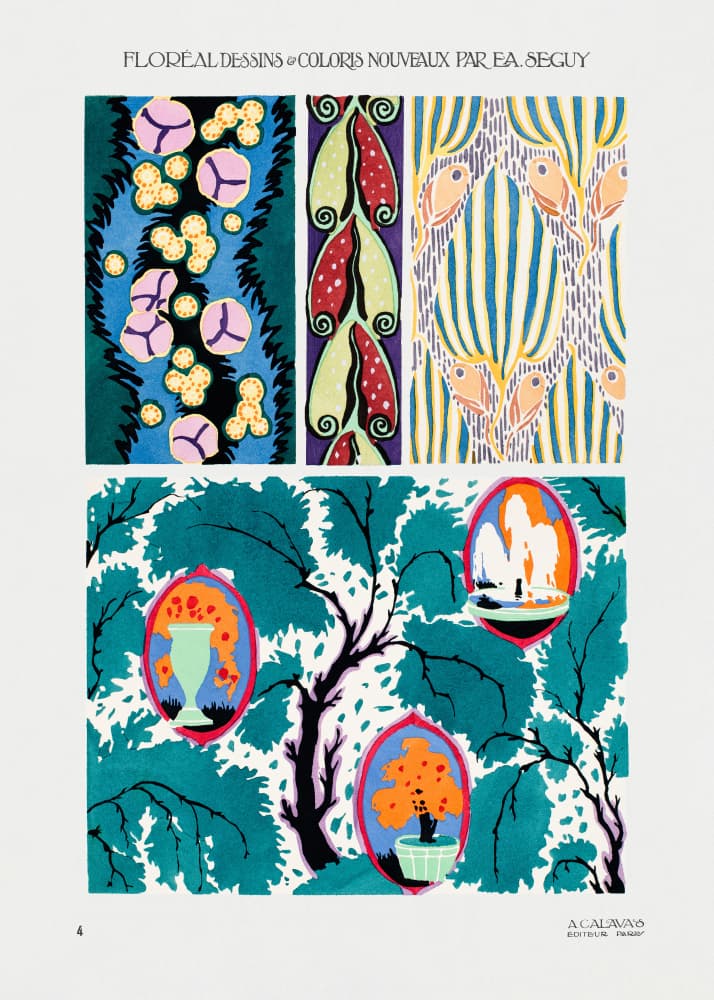 Pattern 04 by Emile Alain Seguy — canvas wall art