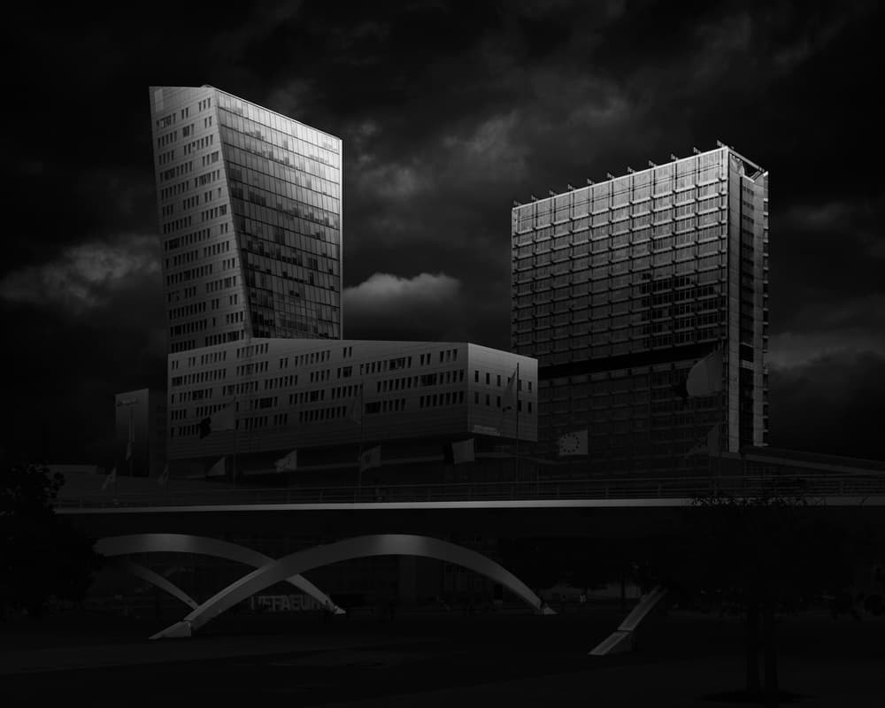 Dramatic Urban Architecture by Oscar Lopez — canvas wall art