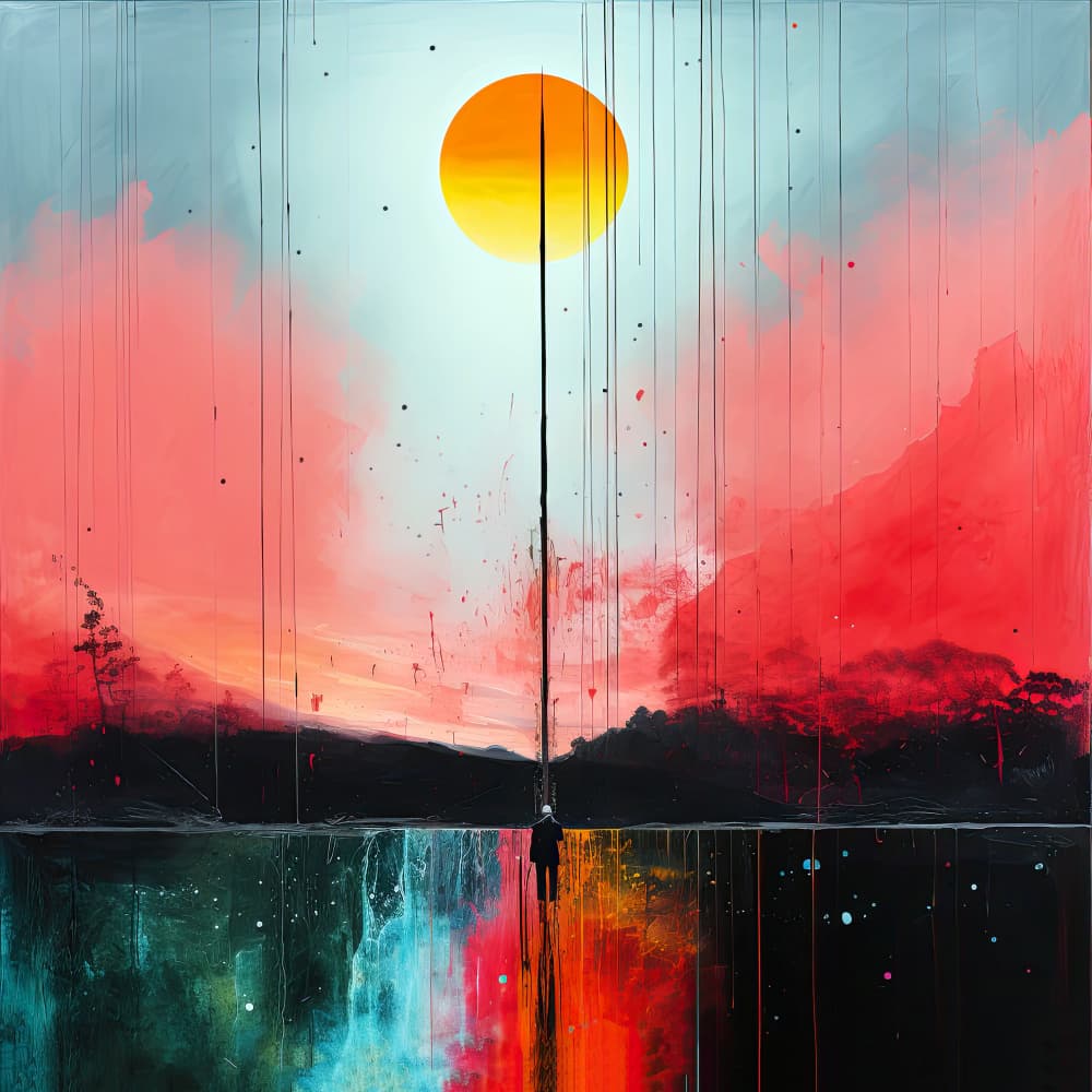 Solitary Sun Reflection by Justyna Jaszke — canvas wall art