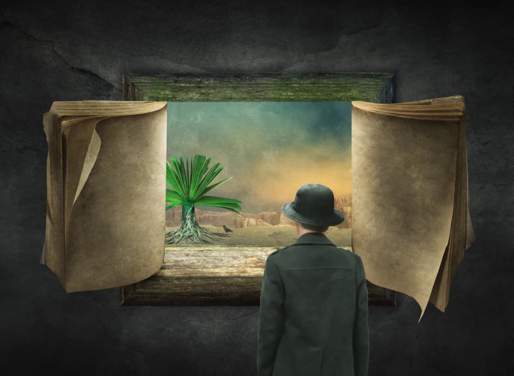 Open Book Dreamscape by Biao Huang — canvas wall art