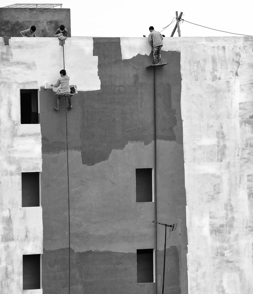 High-Rise Painters by Wayne Pearson — canvas wall art