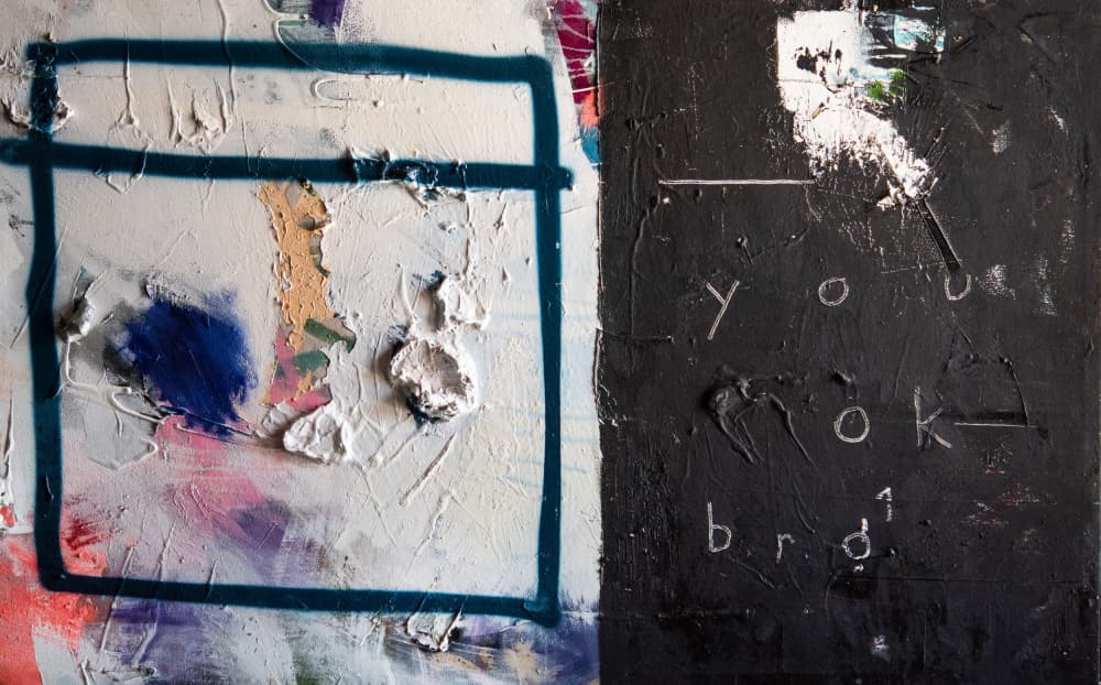 You Ok Bro Abstract by kent youngstrom — canvas wall art