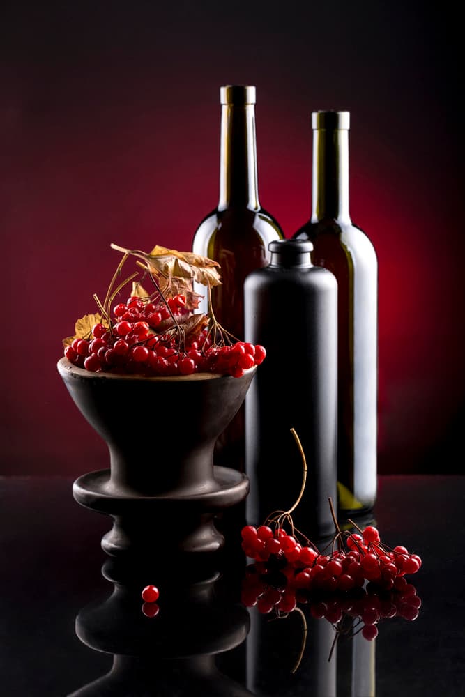 Red Berries Still Life by Brig Barkow — canvas wall art