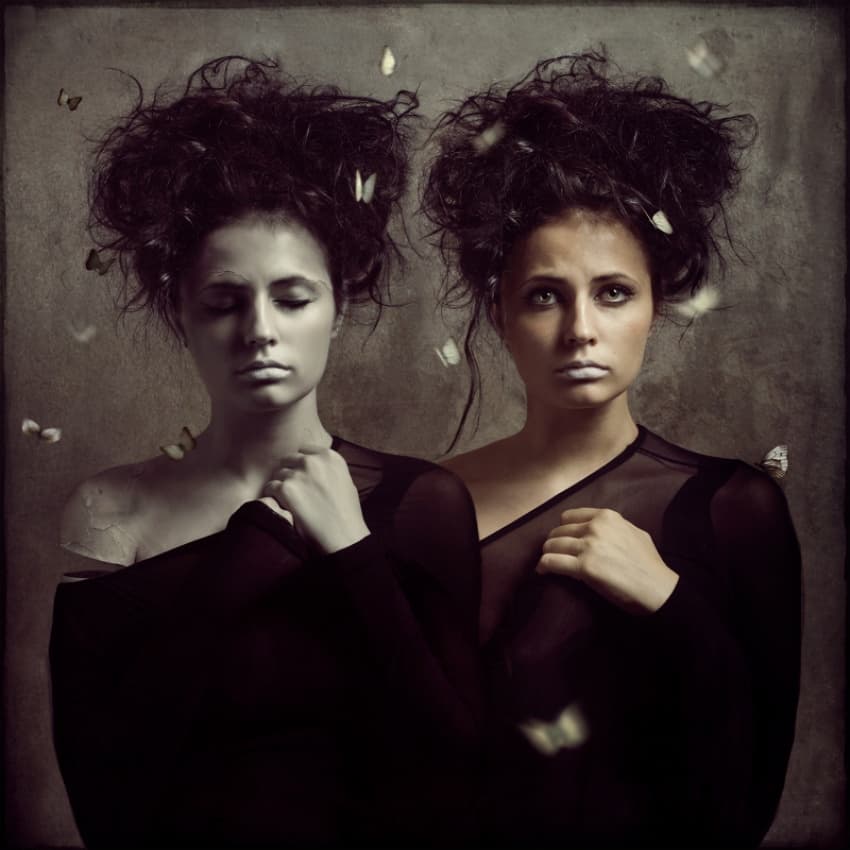 Melancholy Butterfly Duality by igor_voloshin — canvas wall art