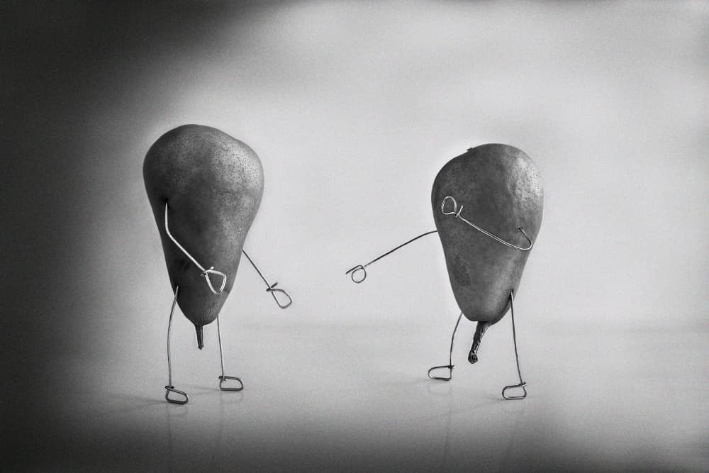 Pears with Personality by Giorgio Toniolo — canvas wall art
