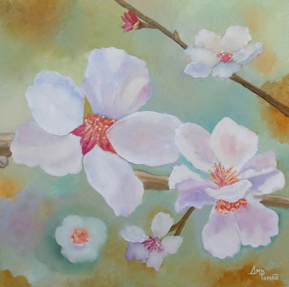 Gentle Spring Blossoms by Angeles M. Pomata — canvas wall art