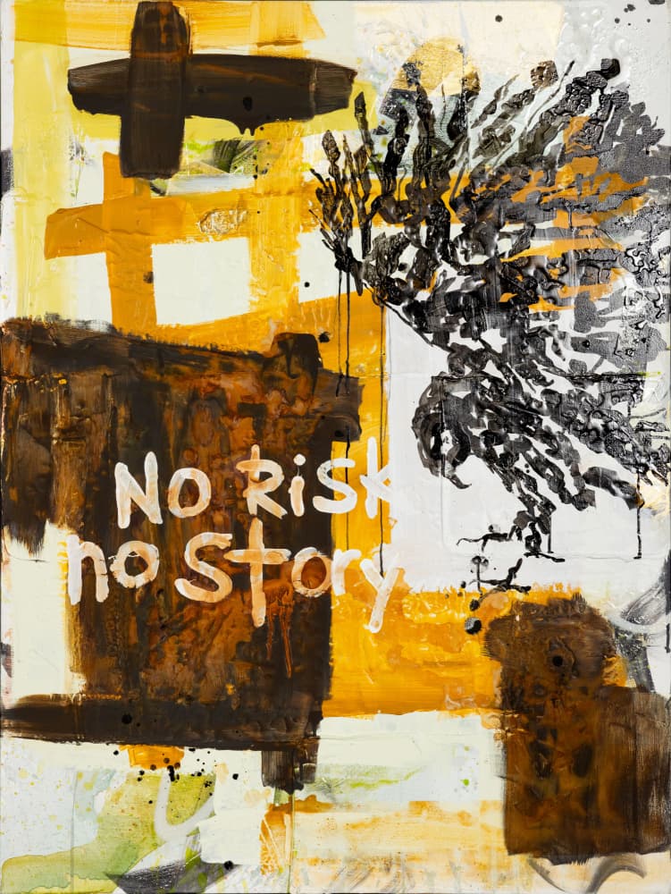 No Risk No Story Eagle by kent youngstrom — canvas wall art
