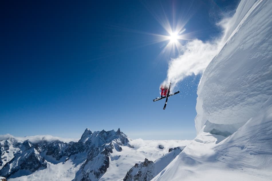 Extreme Mountain Ski Jump by Tristan Shu — canvas wall art
