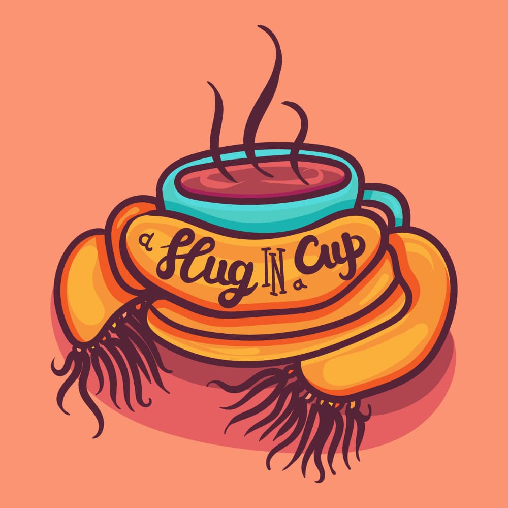 Warm Hug In A Cup by Marika Barsrsind — canvas wall art