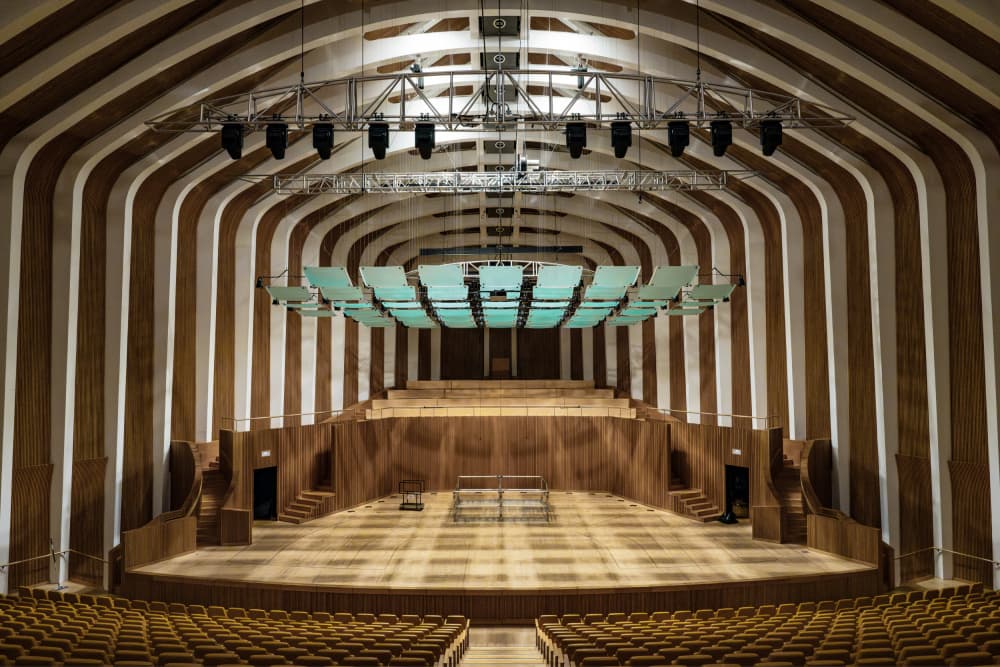 Grand Auditorium Stage by Linda Wride — canvas wall art