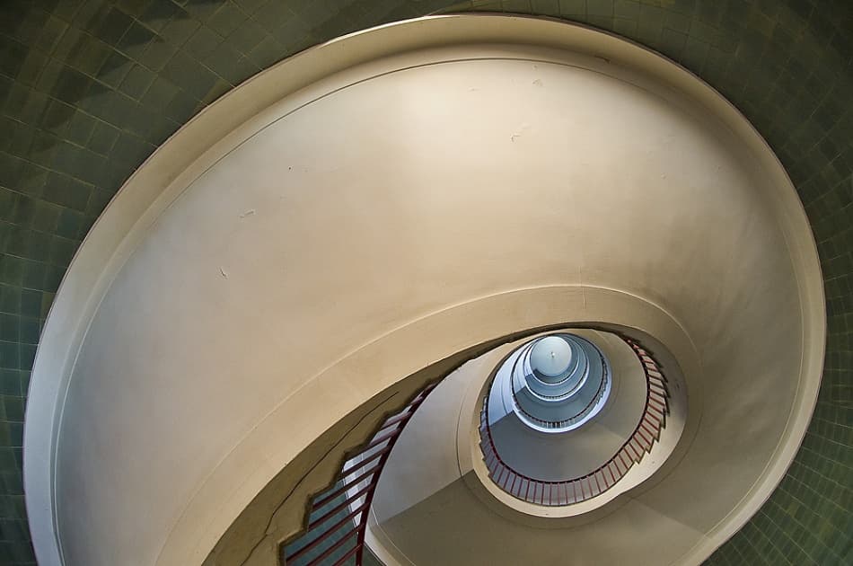 Infinite Spiral Staircase by Jure Kravanja — canvas wall art