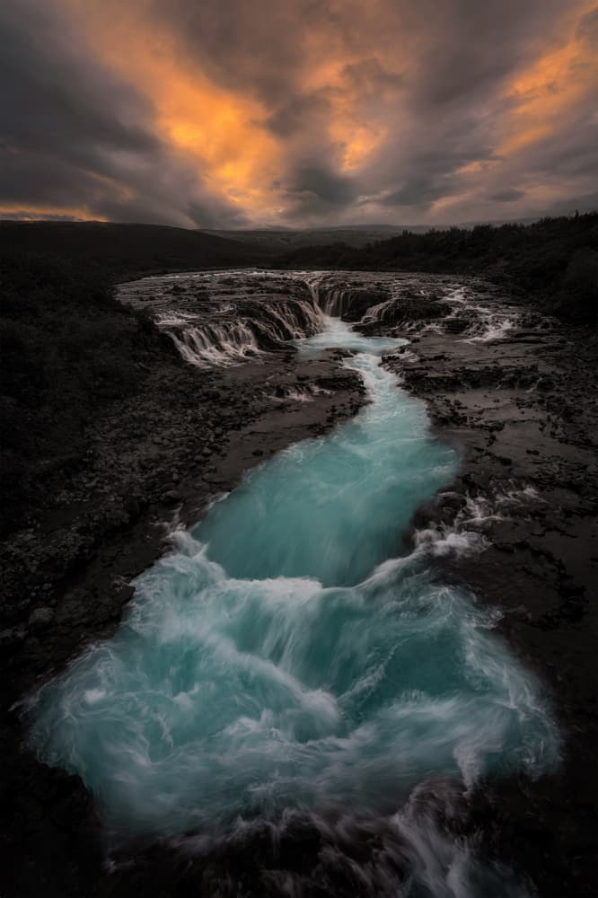 Dramatic River Flow by Lydia Jacobs — canvas wall art