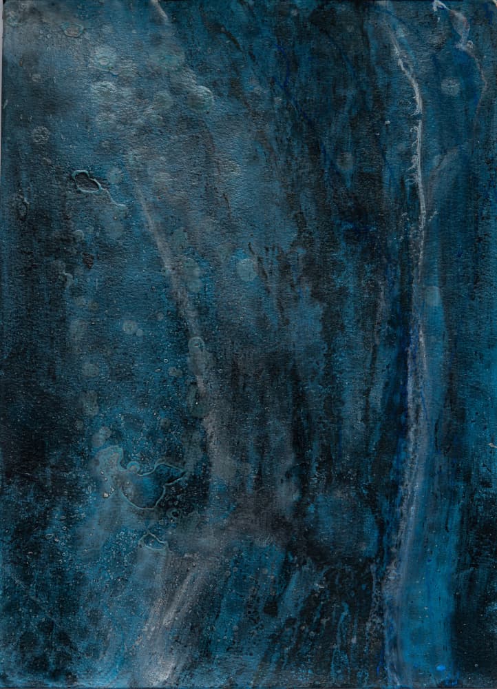 Abstract Ocean Depths by Deb Chaney — canvas wall art