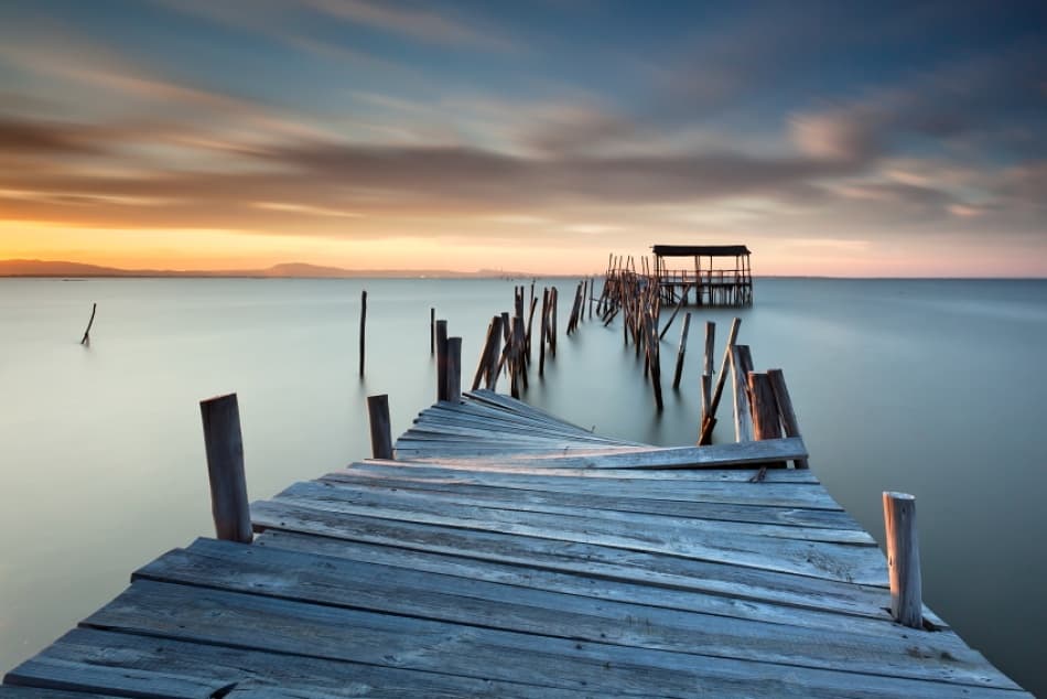 Tranquil Pier Sunset