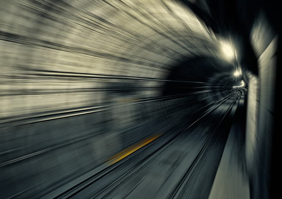 Rapid Tunnel Motion by Dr. Roland Shainidze — canvas wall art