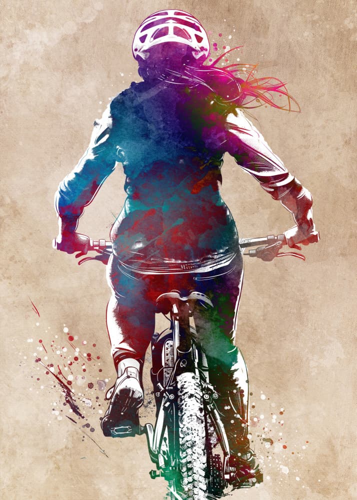 Vibrant Trail Ride by Justyna Jaszke — canvas wall art