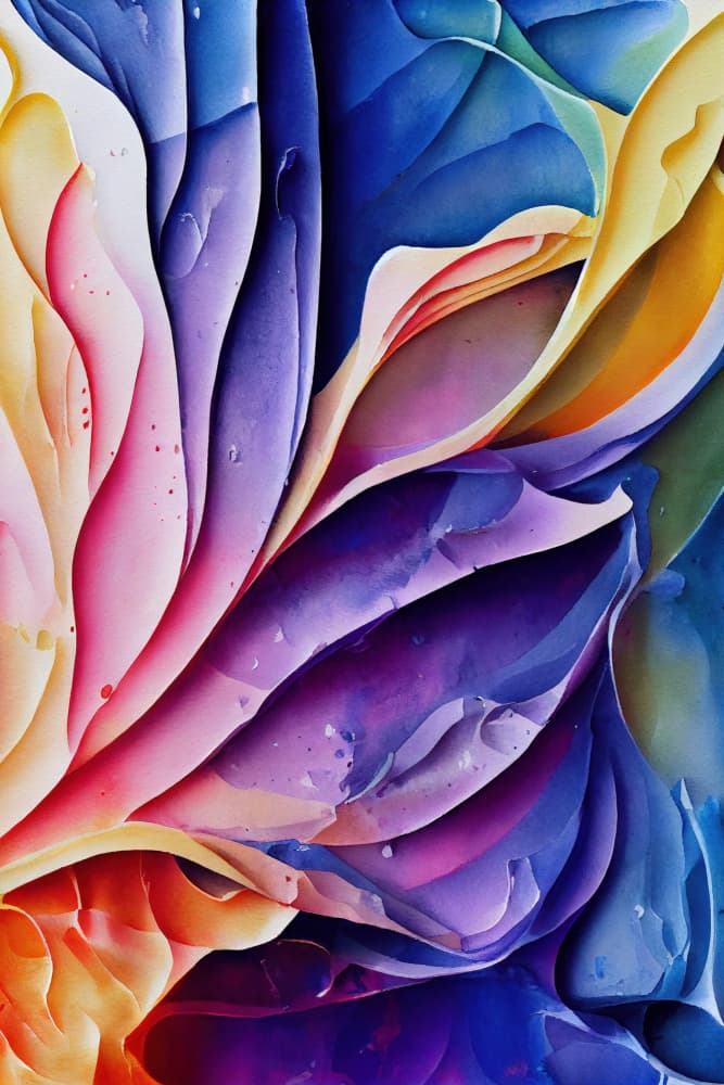 Vibrant Organic Flow by Mauro — canvas wall art