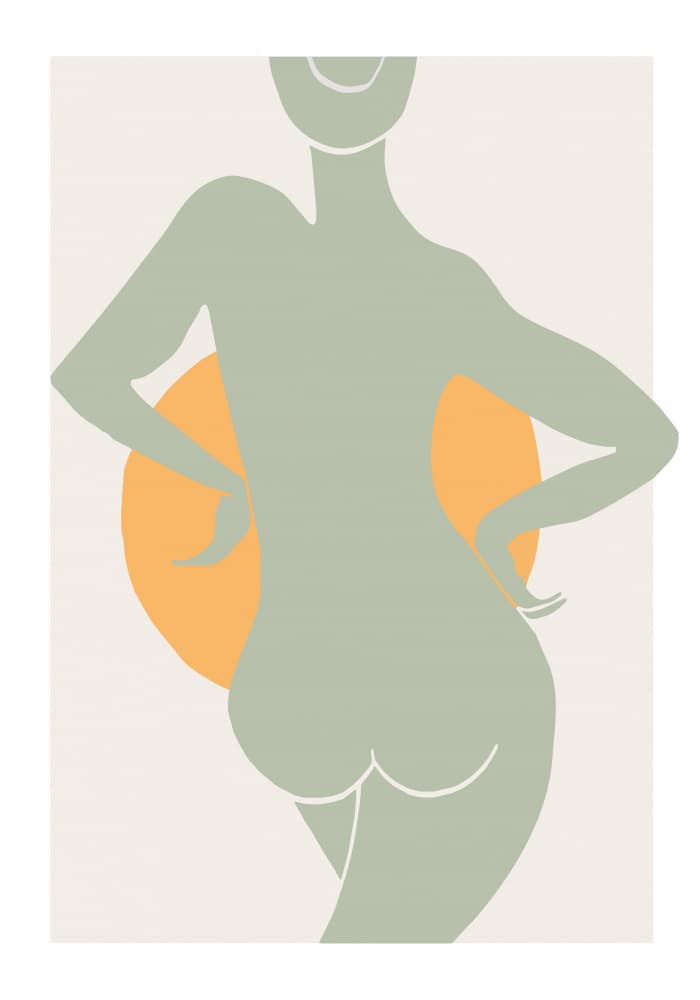 Abstract Body Silhouette by Pictufy Studio II — canvas wall art